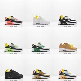 Nike NK Air Max 90 Retro Low-Top Air Cushioned Casual Running Shoes-4173  