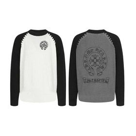 Chrome Hearts New Knit Crew Neck Wool Sweater-5541  